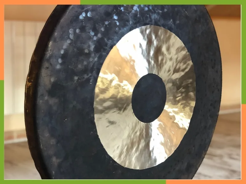 Gong Tam Tam preparado para trabajar diferentes zonas de sonido y vibración