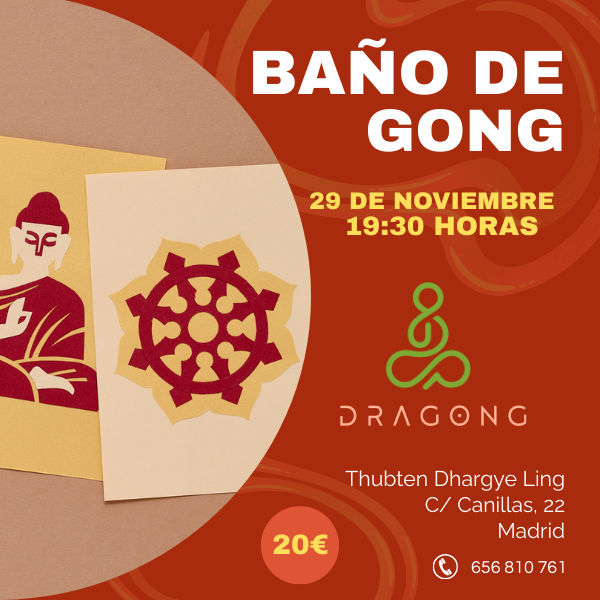 Baño de gong en Madrid en avenida de América