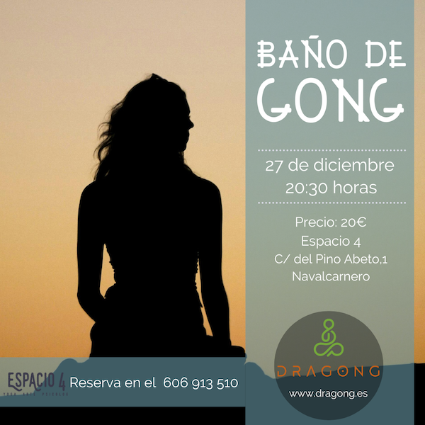 Cartel del baño de Gong en Navalcarnero en diciembre