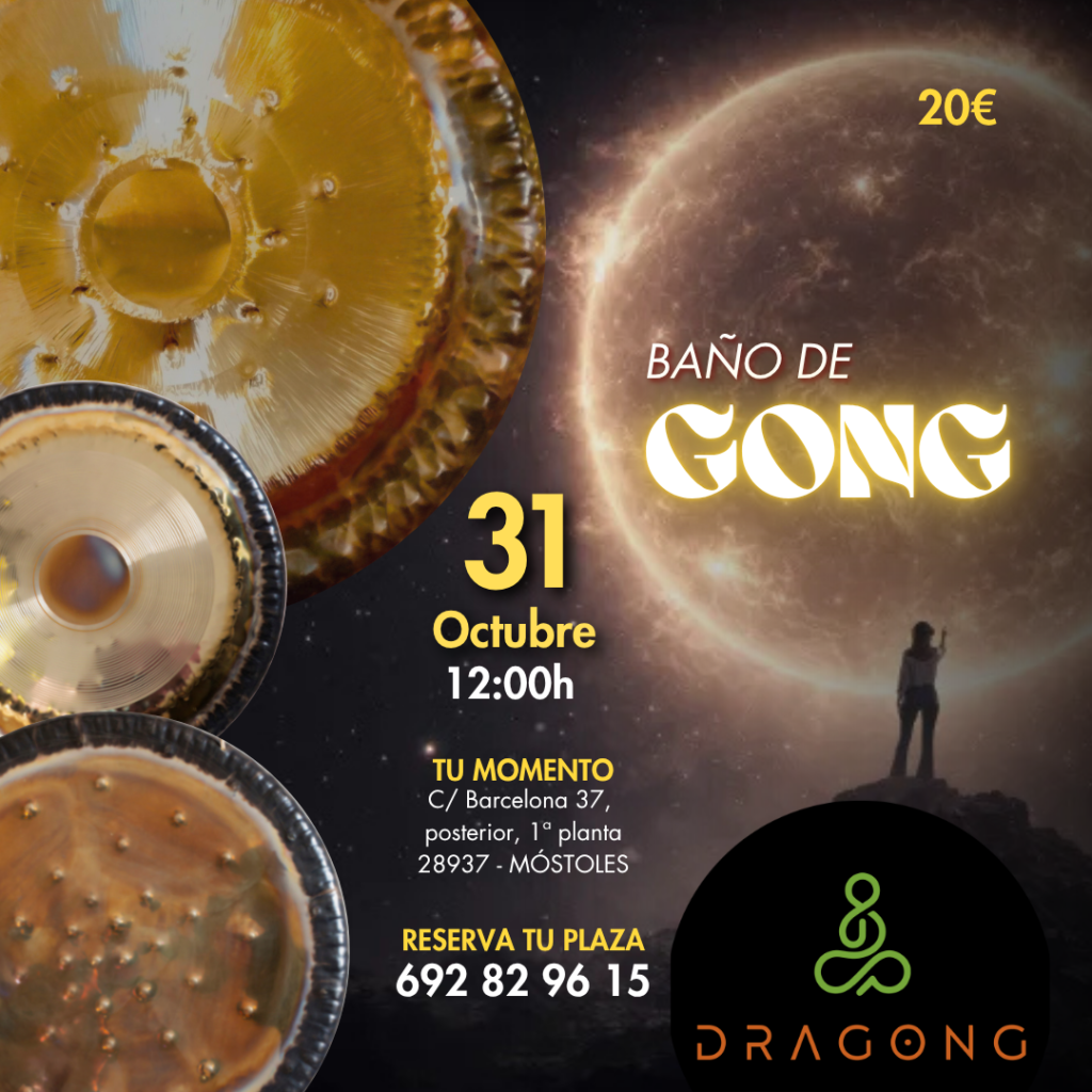 Baño de gong en Móstoles
